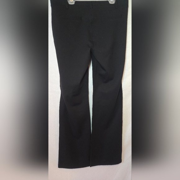 Betabrand Women's Large Long Black Bootcut Flare Comfort Pant - Picture 2 of 5